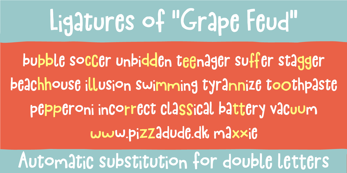 Grape Feud Italic Font preview